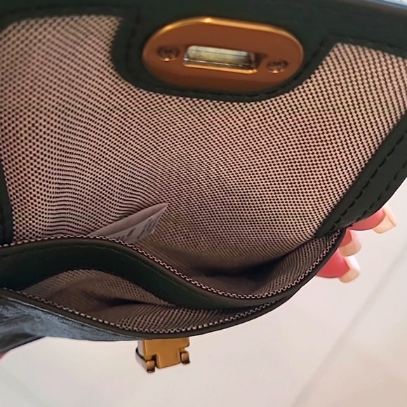 Fossil Harper Leather Phone Bag Pine Green - Picture 10 of 12